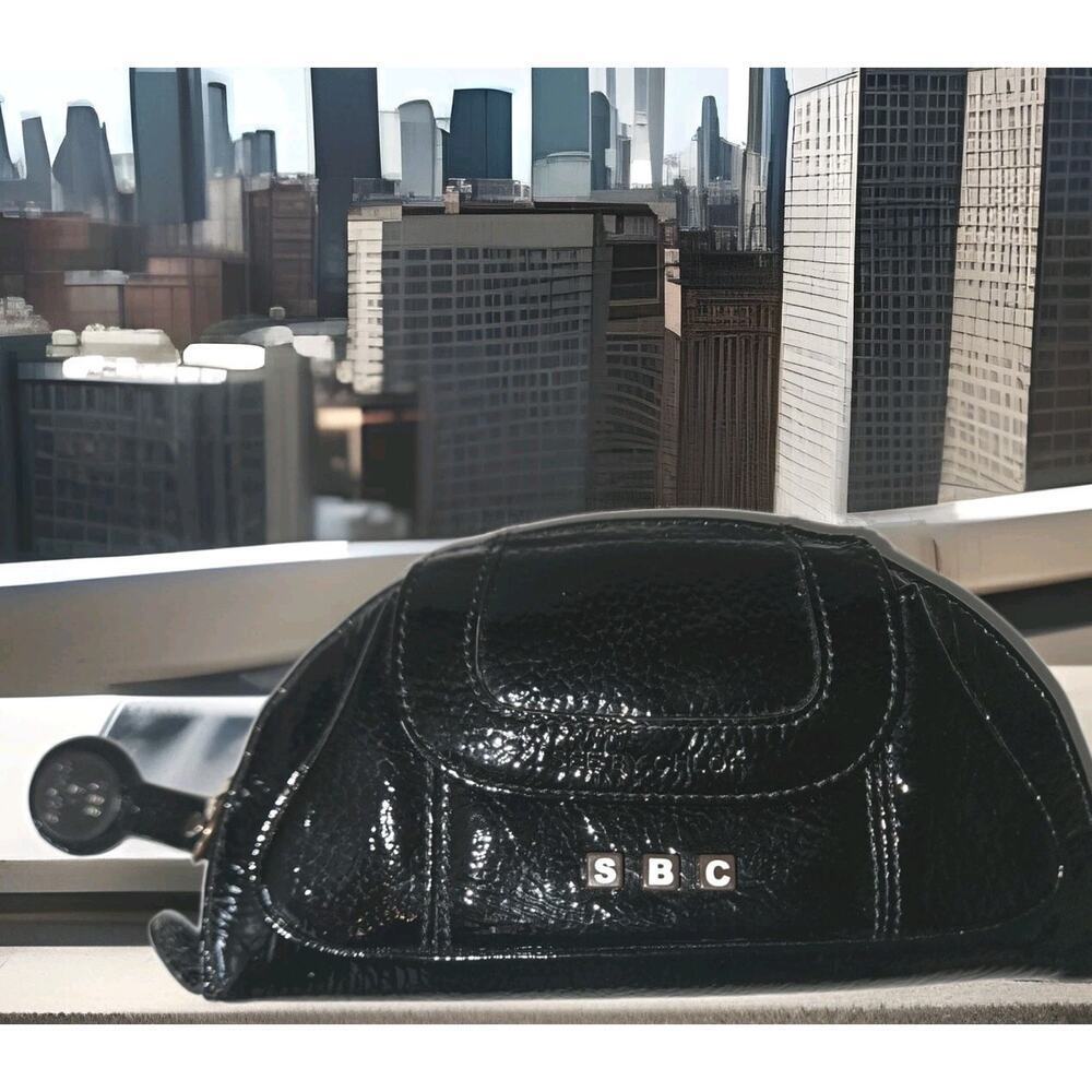 Rare! See By Chloe Patent Leather Wallet Black 8x4 EUC Never Used